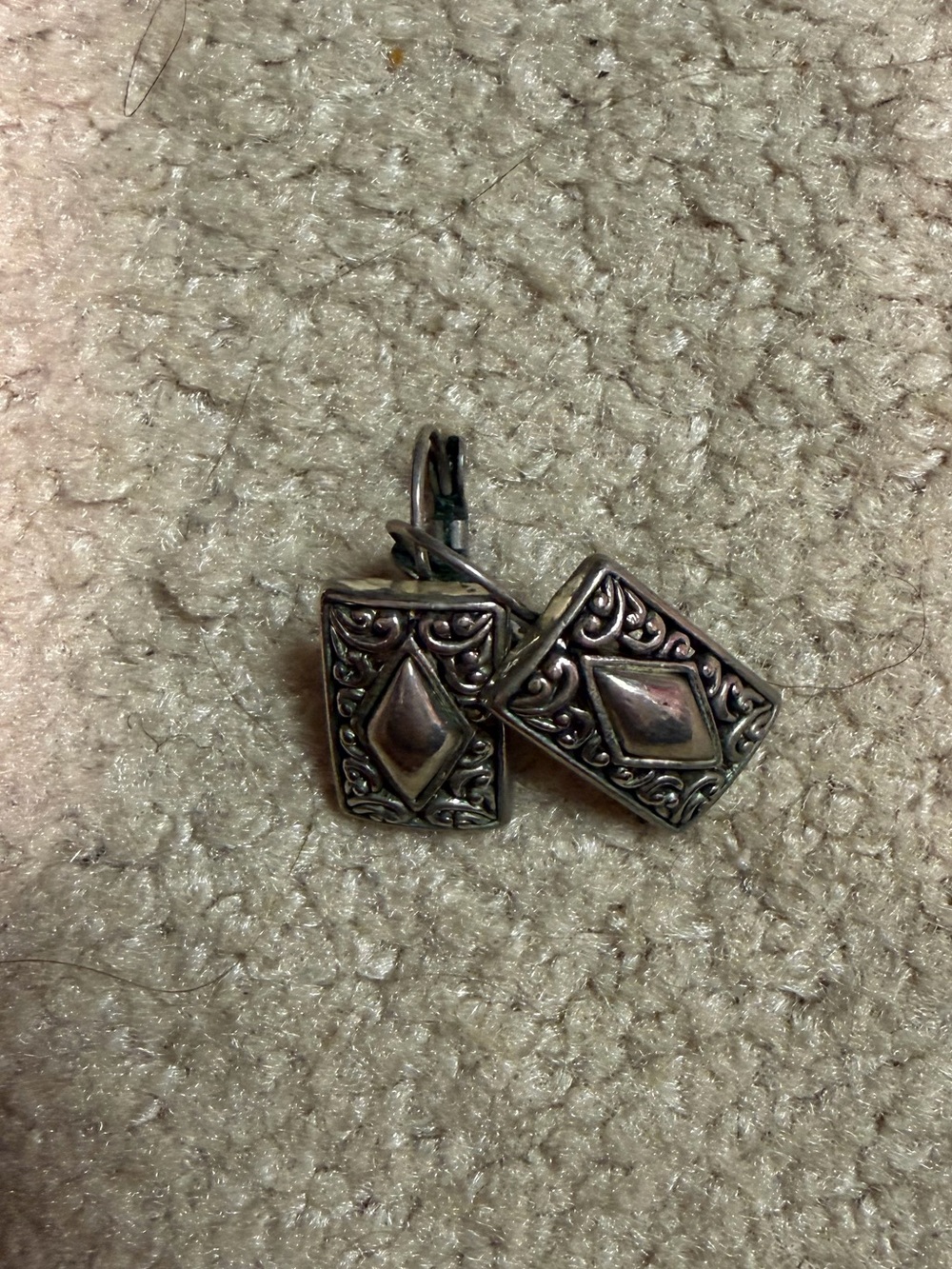 Women’s Brighton Vintage Elegant Silver-Tone Filigree Drop Earrings